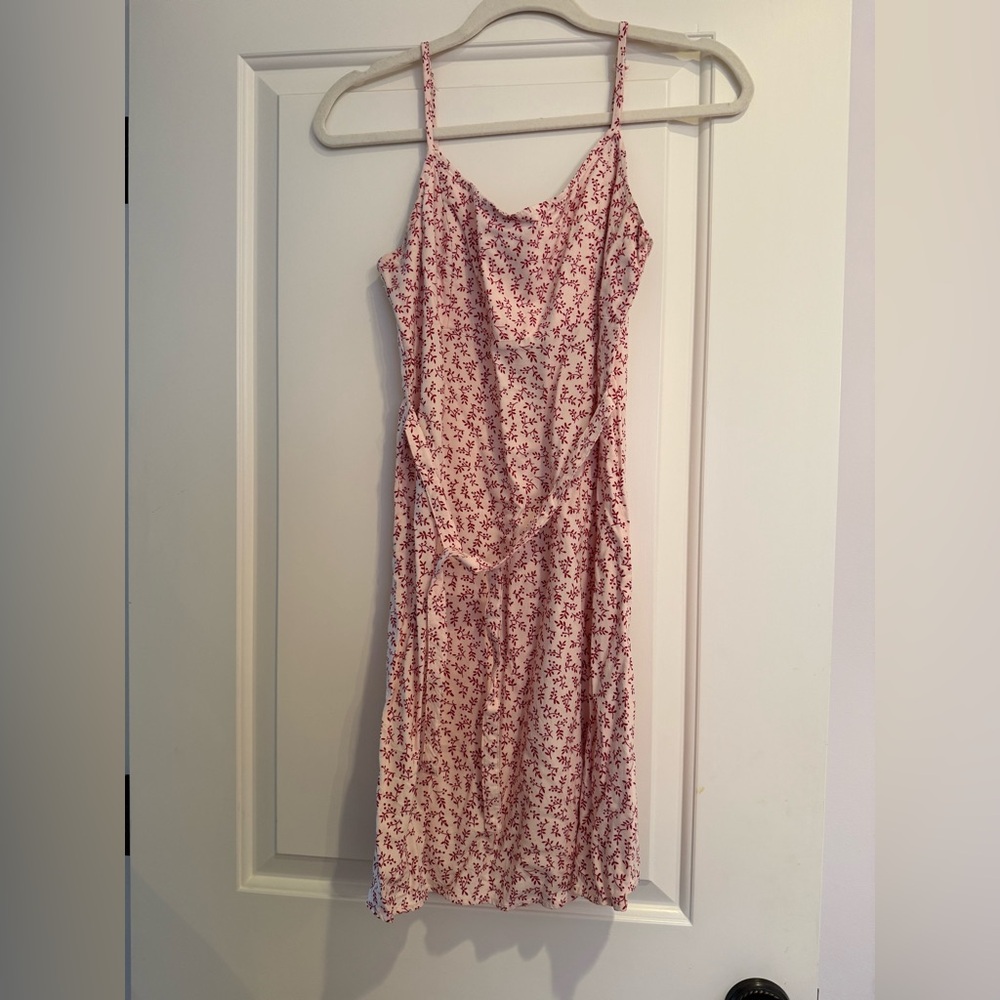 Brandy Melville Strapless Red Floral Dress